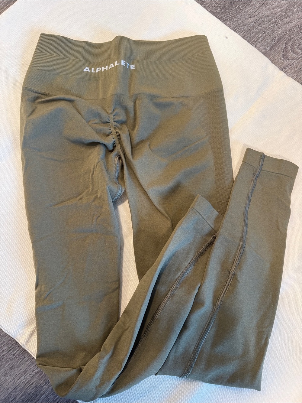 Alphalete Olive Seamless High-Rise Leggings